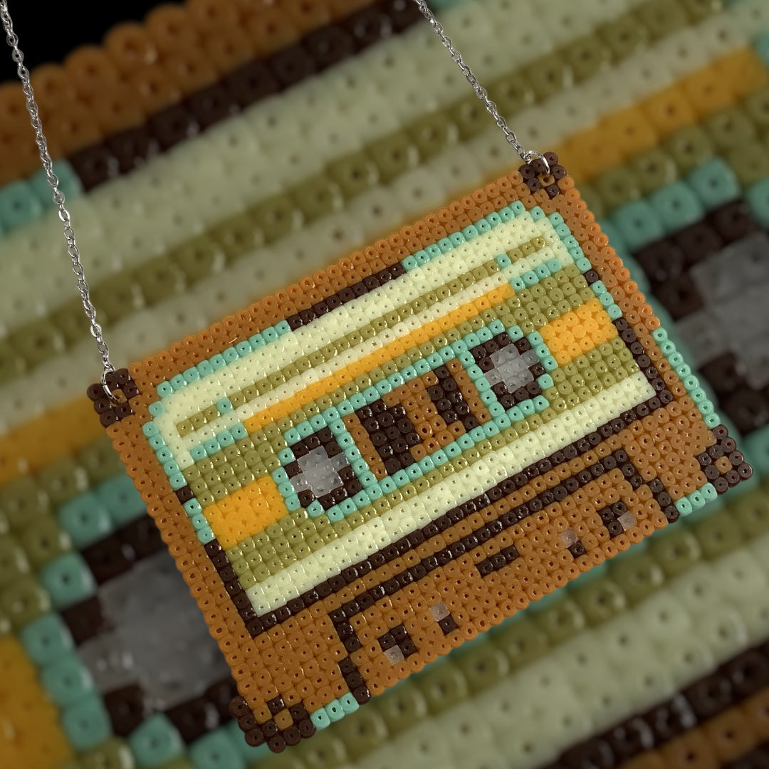 Vintage 70s Mixtape - Fuse Bead Necklace