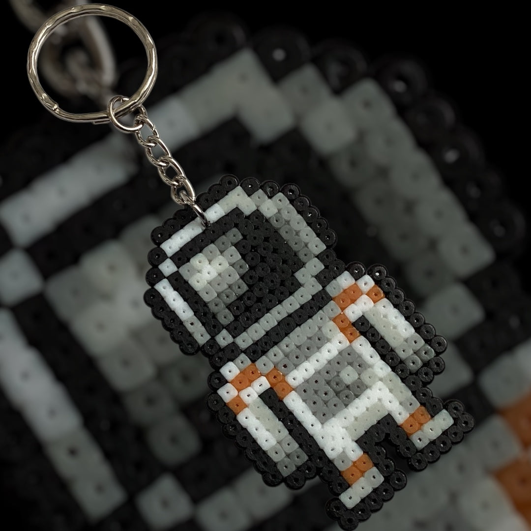 Astronaut - Fuse bead Keychain Charm