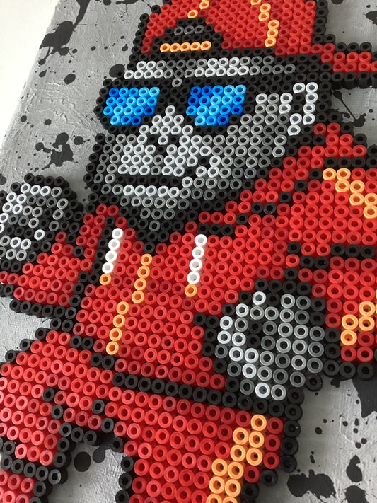 Urban Streetwear Gorilla Fuse Bead Canvas Art - A4