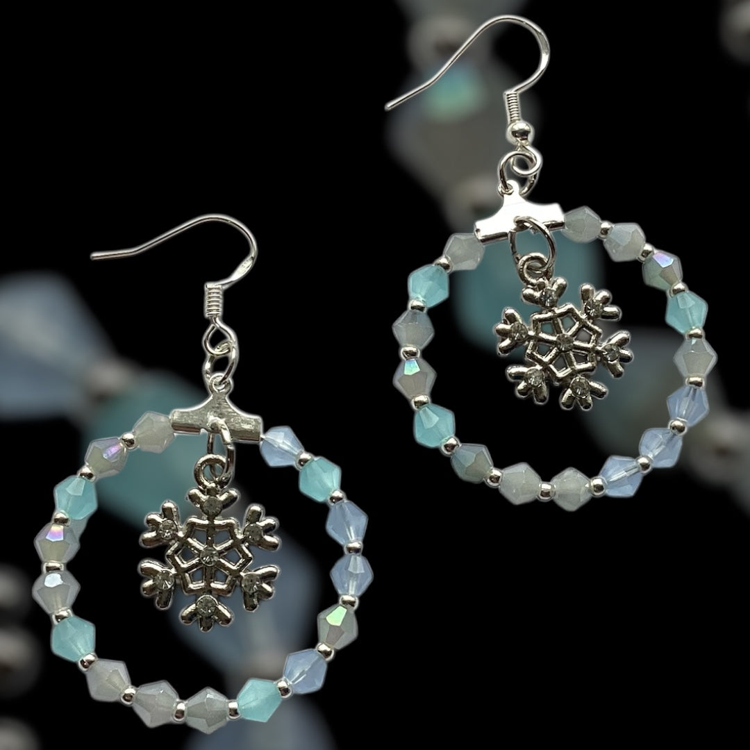 Glacier Frost Hoop Earrings