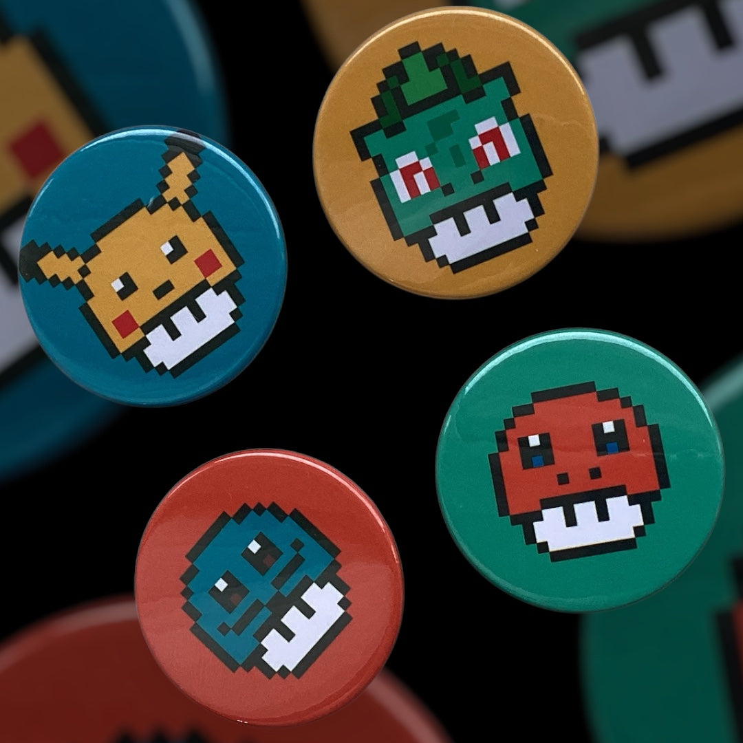 PIXEL BADGES - SET OF POKEHATS