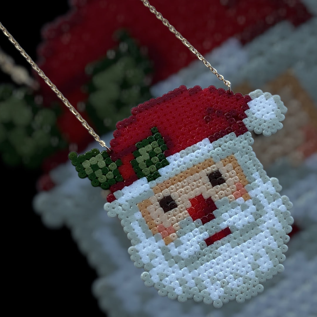 It’s Santa! - Fuse Bead Necklace