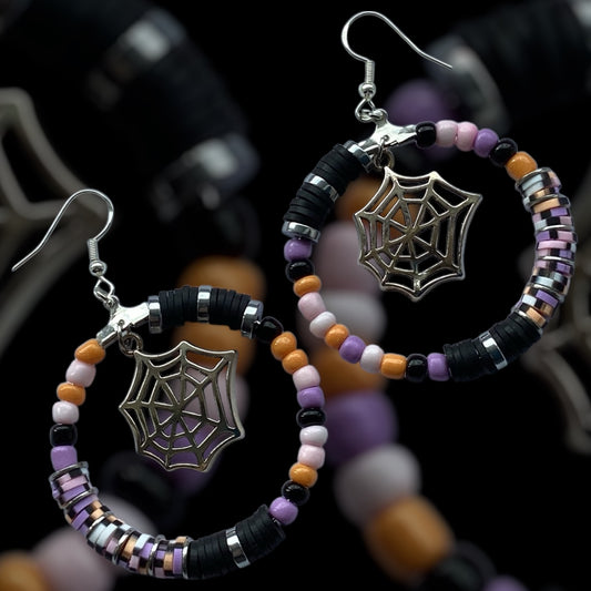 Web of shadows Hoop Earrings