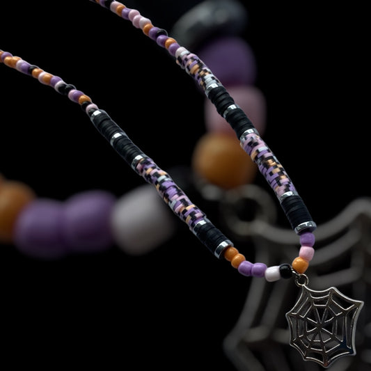 Web of Shadows - Beaded Necklace