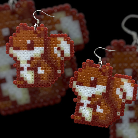 Cute Squirrel - Fuse Bead Earrings