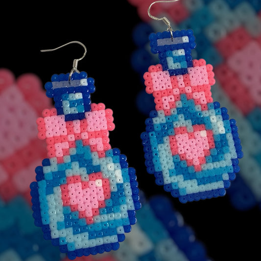 Love Potion - Fuse Bead Earrings