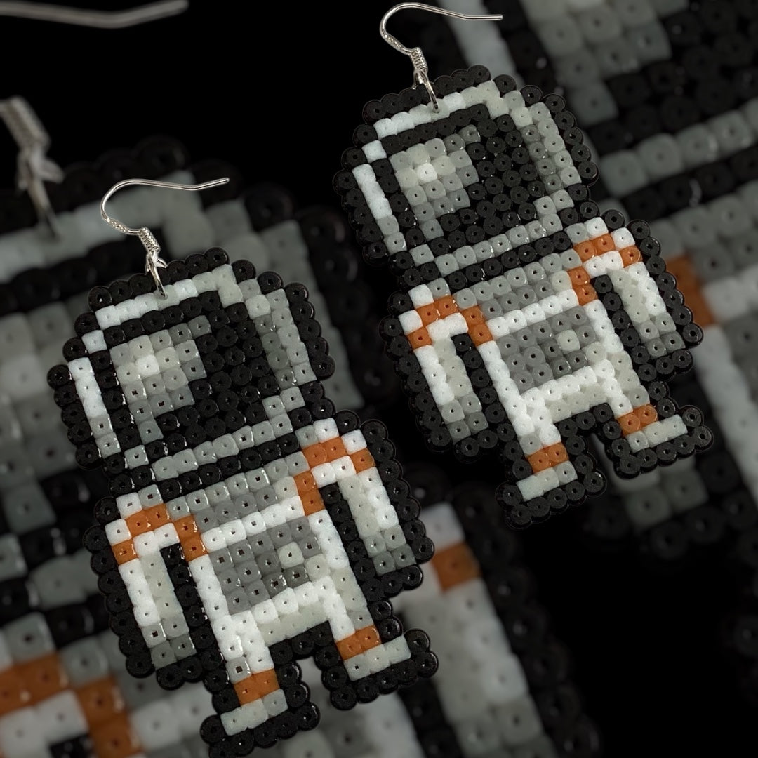 Astronaut - Fuse Bead Earrings