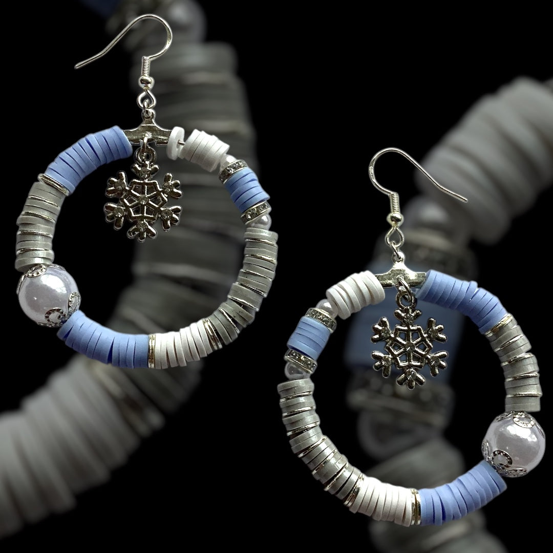 Frozen Tides Hoop Earrings