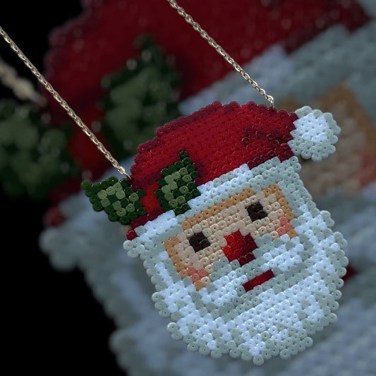 It’s Santa! - Fuse Bead Necklace