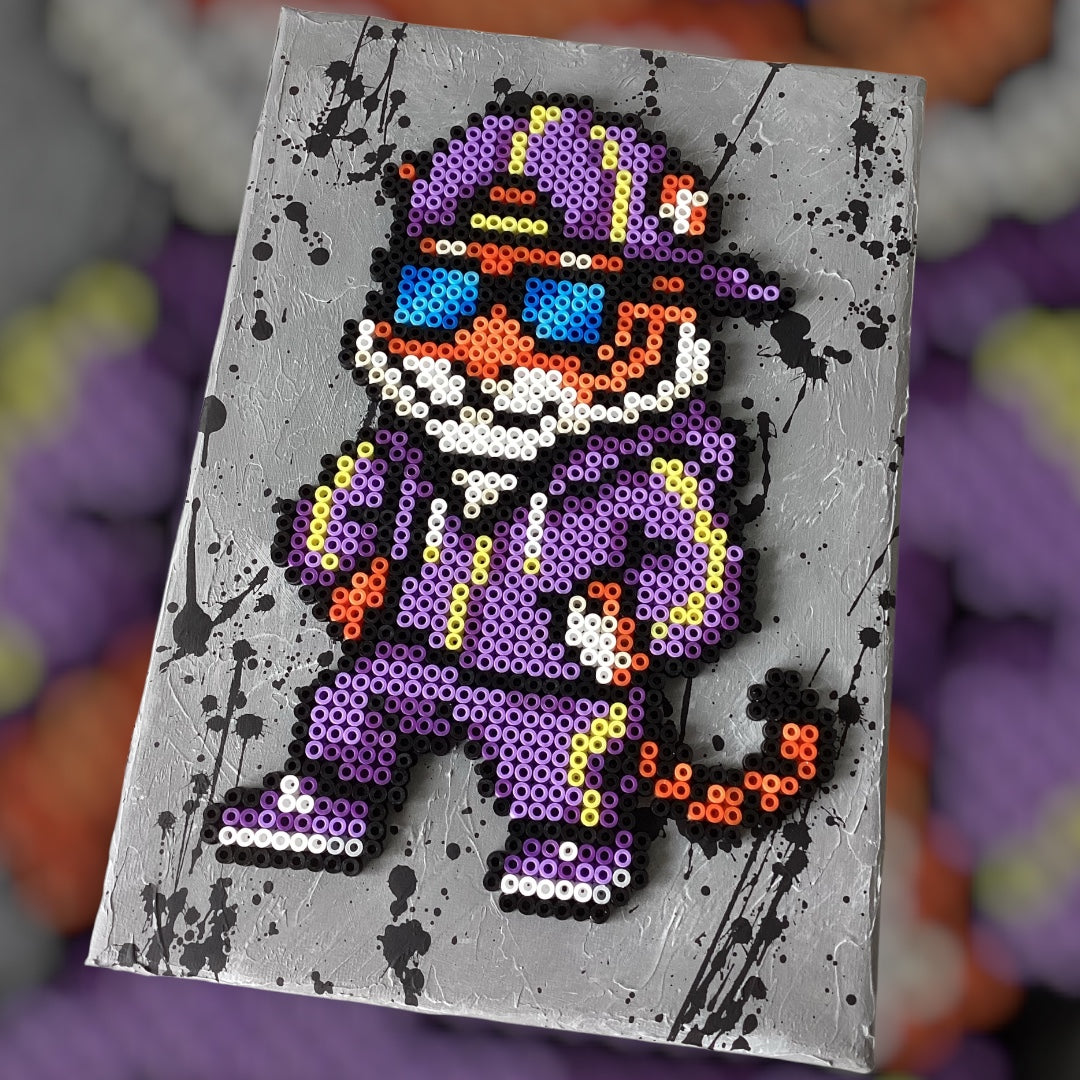 Urban Streetwear Tiger Fuse Bead Canvas Art - A4